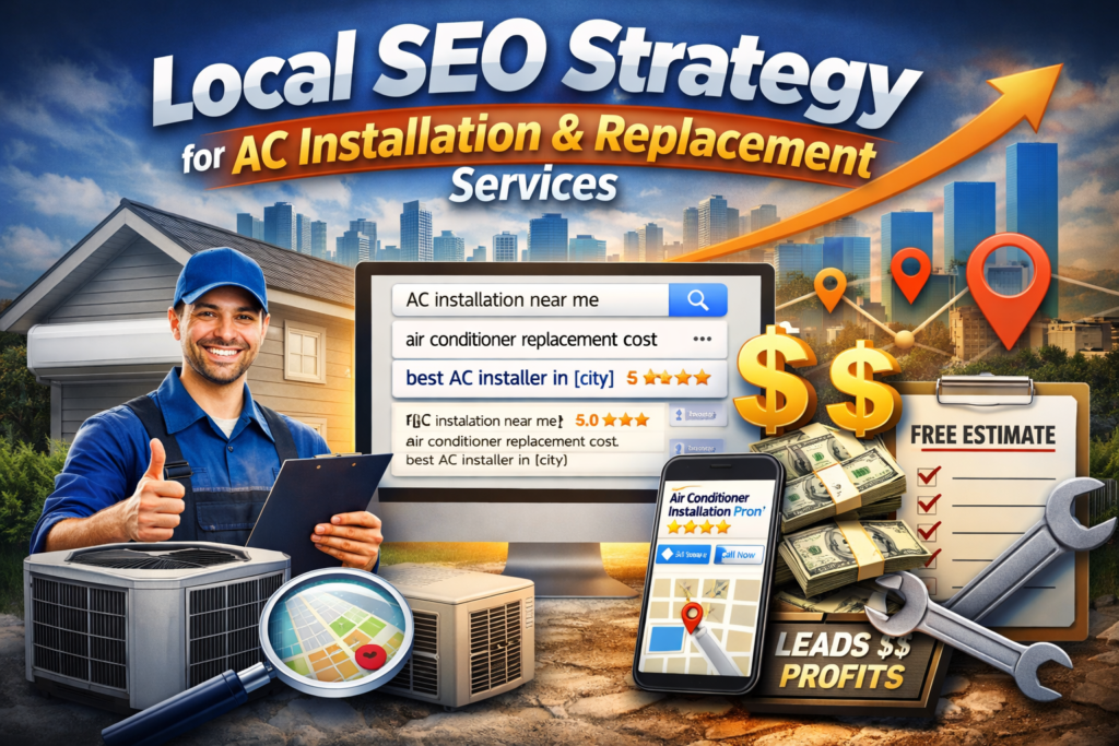 Local SEO for HVAC contractors increasing AC installation leads